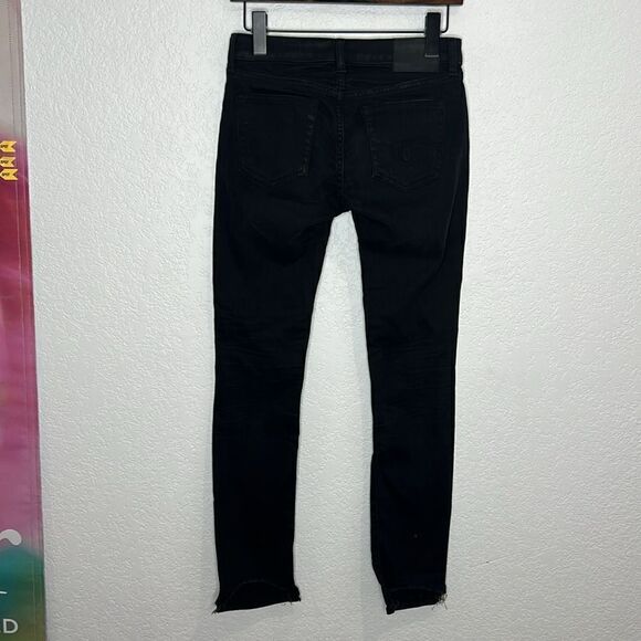 NWT R13 Allison Skinny Stratford Black Distressed Size 25 - Picture 6 of 16